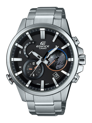 CASIO EDIFICE นาฬิกาข้อมือ นาฬิกากันน้ำ นาฬิกาของแท้ ประกันศูนย์ CMG 1 ปี รุ่น EQB-600D-1A นาฬิกาสีเงิน