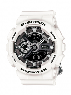 CASIO G-SHOCK นาฬิกาข้อมือ นาฬิกากันน้ำ นาฬิกาของแท้ ประกันศูนย์ CMG 1 ปี รุ่น GMA-S110F-7A นาฬิกาสีขาว
