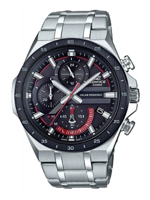 CASIO EDIFICE นาฬิกาข้อมือ นาฬิกากันน้ำ นาฬิกาของแท้ ประกันศูนย์ CMG 1 ปี รุ่น EQS-920DB-1A นาฬิกาสีเงิน