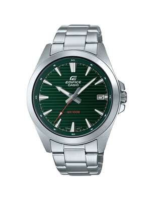 CASIO EDIFICE นาฬิกาข้อมือ นาฬิกากันน้ำ นาฬิกาของแท้ ประกันศูนย์ CMG 1 ปี รุ่น EFV-140D-3A นาฬิกาสีเงิน