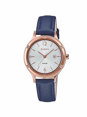 CASIO SHEEN นาฬิกาข้อมือ นาฬิกากันน้ำ นาฬิกาของแท้ ประกันศูนย์ CMG 1 ปี รุ่น SHE-4533PGL-7B นาฬิกาสีน้ำเงิน