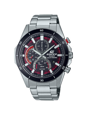 CASIO EDIFICE นาฬิกาข้อมือ นาฬิกากันน้ำ นาฬิกาของแท้ ประกันศูนย์ CMG 1 ปี รุ่น EFS-S610DB-1A นาฬิกาสีเงิน