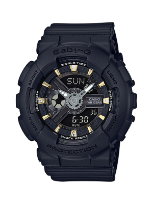 CASIO BABY-G นาฬิกาข้อมือ นาฬิกากันน้ำ นาฬิกาของแท้ ประกันศูนย์ CMG 1 ปี รุ่น BA-110GA-1A นาฬิกาสีดำ