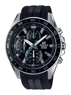CASIO EDIFICE นาฬิกาข้อมือ นาฬิกากันน้ำ นาฬิกาของแท้ ประกันศูนย์ CMG 1 ปี รุ่น EFV-550P-1A นาฬิกาสีดำ