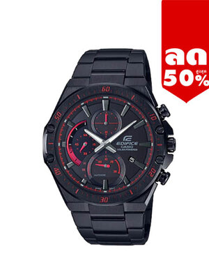 CASIO EDIFICE นาฬิกาข้อมือ นาฬิกากันน้ำ นาฬิกาของแท้ ประกันศูนย์ CMG 1 ปี รุ่น EFS-S560DC-1A นาฬิกาสีดำ