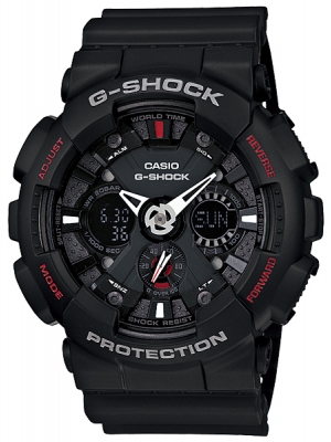 CASIO G-SHOCK นาฬิกาข้อมือ นาฬิกากันน้ำ นาฬิกาของแท้ ประกันศูนย์ CMG 1 ปี รุ่น GA-120-1A นาฬิกาสีดำ