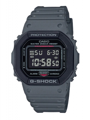 CASIO G-SHOCK นาฬิกาข้อมือ นาฬิกากันน้ำ นาฬิกาของแท้ ประกันศูนย์ CMG 1 ปี รุ่น DW-5610SU-8 นาฬิกาสีเทา