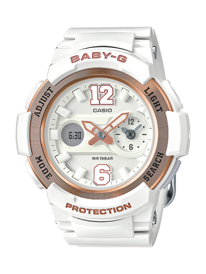 CASIO BABY-G นาฬิกาข้อมือ นาฬิกากันน้ำ นาฬิกาของแท้ ประกันศูนย์ CMG 1 ปี รุ่น BGA-210-7B3 นาฬิกาสีขาว