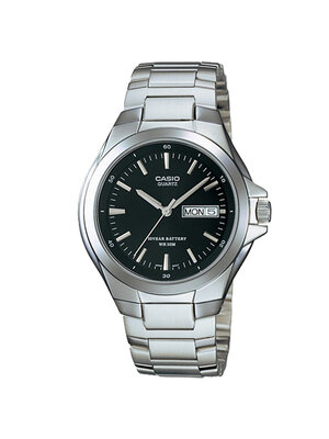 CASIO นาฬิกาคาสิโอ นาฬิกาข้อมือ นาฬิกากันน้ำ นาฬิกาของแท้ ประกันศูนย์ CMG 1 ปี รุ่น MTP-1228D-1A นาฬิกาสีเงิน