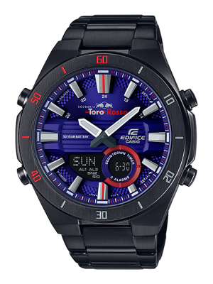 CASIO EDIFICE นาฬิกาข้อมือ นาฬิกากันน้ำ นาฬิกาของแท้ ประกันศูนย์ CMG 1 ปี รุ่น ERA-110TR-2A นาฬิกาสีดำ