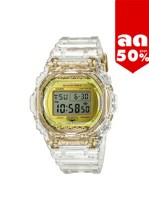 CASIO G-SHOCK นาฬิกาข้อมือ นาฬิกากันน้ำ นาฬิกาของแท้ ประกันศูนย์ CMG 1 ปี รุ่น DW-5735E-7D นาฬิกาสีทอง