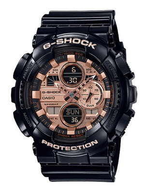 CASIO G-SHOCK นาฬิกาข้อมือ นาฬิกากันน้ำ นาฬิกาของแท้ ประกันศูนย์ CMG 1 ปี รุ่น GA-140GB-1A2 นาฬิกาสีดำ