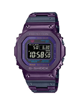 CASIO G-SHOCK นาฬิกาข้อมือ นาฬิกากันน้ำ นาฬิกาของแท้ ประกันศูนย์ CMG 1 ปี รุ่น GMW-B5000PB-6D นาฬิกาสีม่วง