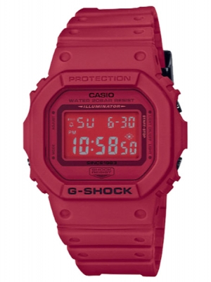 CASIO MID YEAR SALE G-SHOCK พร้อมส่ง นาฬิกาข้อมือ นาฬิกากันน้ำ นาฬิกาของแท้ ประกันศูนย์ CMG 1 ปี รุ่น DW-5635C-4D นาฬิกาสีแดง