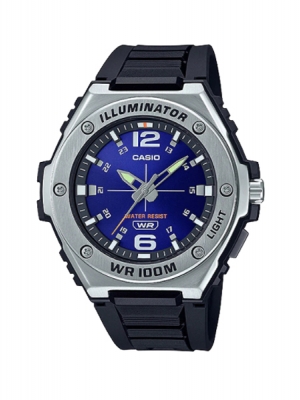 CASIO นาฬิกาคาสิโอ นาฬิกาข้อมือ นาฬิกากันน้ำ นาฬิกาของแท้ ประกันศูนย์ CMG 1 ปี รุ่น MWA-100H-2A นาฬิกาสีดำ