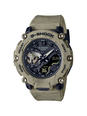 CASIO G-SHOCK นาฬิกาข้อมือ นาฬิกากันน้ำ นาฬิกาของแท้ ประกันศูนย์ CMG 1 ปี รุ่น GA-2200SL-5A นาฬิกาสีน้ำตาล