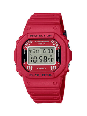 CASIO G-SHOCK นาฬิกาข้อมือ นาฬิกากันน้ำ นาฬิกาของแท้ ประกันศูนย์ CMG 1 ปี รุ่น DW-5600DA-4D นาฬิกาสีแดง