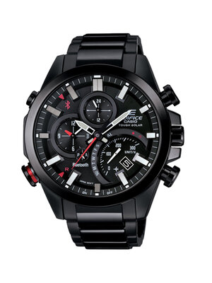 CASIO EDIFICE นาฬิกาข้อมือ นาฬิกากันน้ำ นาฬิกาของแท้ ประกันศูนย์ CMG 1 ปี รุ่น EQB-500DC-1A นาฬิกาสีดำ