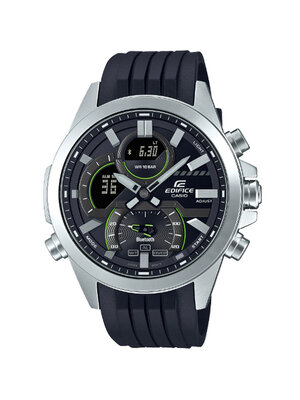 CASIO EDIFICE นาฬิกาข้อมือ นาฬิกากันน้ำ นาฬิกาของแท้ ประกันศูนย์ CMG 1 ปี รุ่น ECB-30P-1A นาฬิกาสีดำ