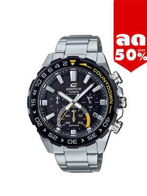CASIO EDIFICE นาฬิกาข้อมือ นาฬิกากันน้ำ นาฬิกาของแท้ ประกันศูนย์ CMG 1 ปี รุ่น EFS-S550DB-1A นาฬิกาสีเงิน