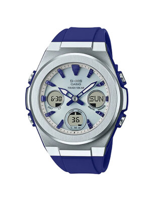 CASIO MID YEAR SALE G-MS นาฬิกาข้อมือ นาฬิกากันน้ำ นาฬิกาของแท้ ประกันศูนย์ CMG 1 ปี รุ่น MSG-S600-2A นาฬิกาสีน้ำเงิน