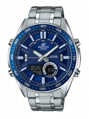 CASIO EDIFICE นาฬิกาข้อมือ นาฬิกากันน้ำ นาฬิกาของแท้ ประกันศูนย์ CMG 1 ปี รุ่น EFV-C100D-2A นาฬิกาสีเงิน