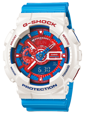 CASIO G-SHOCK นาฬิกาข้อมือ นาฬิกากันน้ำ นาฬิกาของแท้ ประกันศูนย์ CMG 1 ปี รุ่น GA-110AC-7A นาฬิกาสีขาว