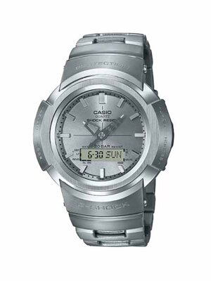 CASIO G-SHOCK นาฬิกาข้อมือ นาฬิกากันน้ำ นาฬิกาของแท้ ประกันศูนย์ CMG 1 ปี รุ่น AWM-500D-1A8 นาฬิกาสีเงิ