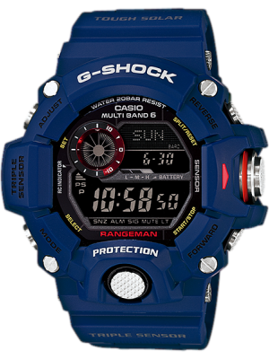 CASIO G-SHOCK นาฬิกาข้อมือ นาฬิกากันน้ำ นาฬิกาของแท้ ประกันศูนย์ CMG 1 ปี รุ่น GW-9400NV-2 นาฬิกาสีน้ำเงิน