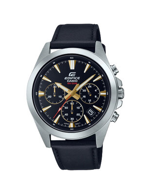 CASIO EDIFICE นาฬิกาข้อมือ นาฬิกากันน้ำ นาฬิกาของแท้ ประกันศูนย์ CMG 1 ปี รุ่น EFV-630L-1A นาฬิกาสีดำ