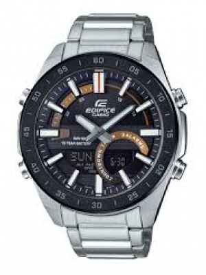 CASIO EDIFICE นาฬิกาข้อมือ นาฬิกากันน้ำ นาฬิกาของแท้ ประกันศูนย์ CMG 1 ปี รุ่น ERA-120DB-1B นาฬิกาสีดำ
