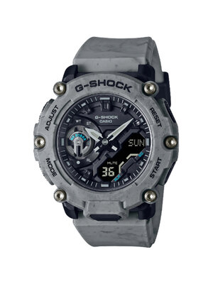 CASIO G-SHOCK นาฬิกาข้อมือ นาฬิกากันน้ำ นาฬิกาของแท้ ประกันศูนย์ CMG 1 ปี รุ่น GA-2200SL-8A นาฬิกาสีเทา
