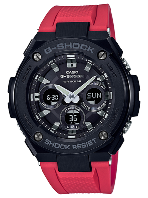 CASIO G-SHOCK นาฬิกาข้อมือ นาฬิกากันน้ำ นาฬิกาของแท้ ประกันศูนย์ CMG 1 ปี รุ่น GST-S300G-1A4 นาฬิกาสีดำ