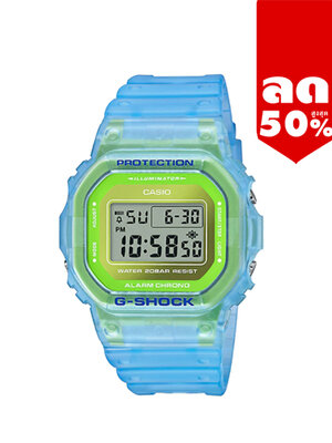 CASIO G-SHOCK นาฬิกาข้อมือ นาฬิกากันน้ำ นาฬิกาของแท้ ประกันศูนย์ CMG 1 ปี รุ่น DW-5600LS-2D นาฬิกาสีฟ้า
