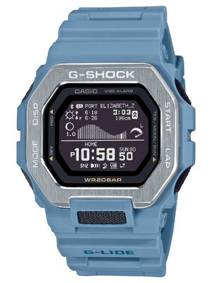 CASIO G-SHOCK นาฬิกาข้อมือ นาฬิกากันน้ำ นาฬิกาของแท้ ประกันศูนย์ CMG 1 ปี รุ่น GBX-100-2A นาฬิกาสีฟ้า
