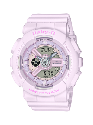 CASIO BABY-G นาฬิกาข้อมือ นาฬิกากันน้ำ นาฬิกาของแท้ ประกันศูนย์ CMG 1 ปี รุ่น BA-110-4A2 นาฬิกาสีชมพู