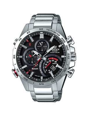 CASIO EDIFICE นาฬิกาข้อมือ นาฬิกากันน้ำ นาฬิกาของแท้ ประกันศูนย์ CMG 1 ปี รุ่น EQB-501XD-1A นาฬิกาสีเงิน