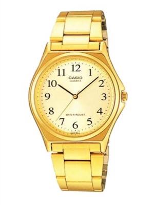 CASIO นาฬิกาคาสิโอ นาฬิกาข้อมือ นาฬิกากันน้ำ นาฬิกาของแท้ ประกันศูนย์ CMG 1 ปี รุ่น MTP-1130N-9B นาฬิกาสีทอง