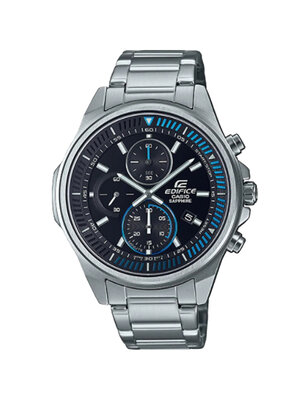 CASIO EDIFICE นาฬิกาข้อมือ นาฬิกากันน้ำ นาฬิกาของแท้ ประกันศูนย์ CMG 1 ปี รุ่น EFR-S572D-1A นาฬิกาสีเงิน