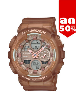 CASIO MID YEAR SALE G-SHOCK นาฬิกาข้อมือ นาฬิกากันน้ำ นาฬิกาของแท้ ประกันศูนย์ CMG 1 ปี รุ่น GMA-S140NC-5A2 นาฬิกาสีน้ำตาล