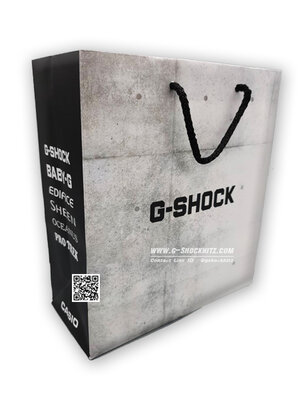 CASIO G-SHOCK นาฬิกาข้อมือ นาฬิกากันน้ำ นาฬิกาของแท้ ประกันศูนย์ CMG 1 ปี รุ่น PAPER BAG ถุงกระดาษสีขาว