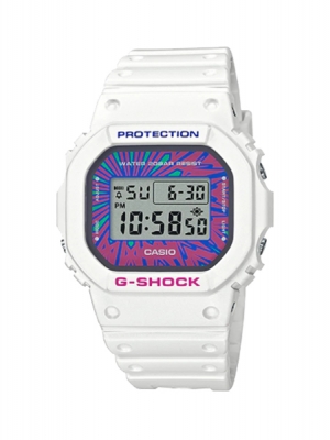 CASIO G-SHOCK นาฬิกาข้อมือ นาฬิกากันน้ำ นาฬิกาของแท้ ประกันศูนย์ CMG 1 ปี รุ่น DW-5600DN-7D นาฬิกาสีขาว