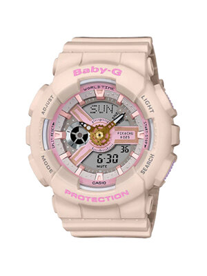 CASIO BABY-G นาฬิกาข้อมือ นาฬิกากันน้ำ นาฬิกาของแท้ ประกันศูนย์ CMG 1 ปี รุ่น BA-110PKC-4A นาฬิกาสีชมพู