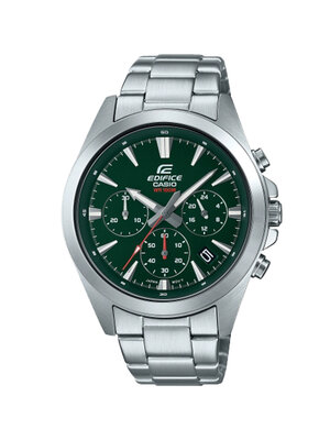 CASIO EDIFICE นาฬิกาข้อมือ นาฬิกากันน้ำ นาฬิกาของแท้ ประกันศูนย์ CMG 1 ปี รุ่น EFV-630D-3A นาฬิกาสีเงิน