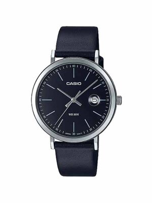 CASIO นาฬิกาคาสิโอ นาฬิกาข้อมือ นาฬิกากันน้ำ นาฬิกาของแท้ ประกันศูนย์ CMG 1 ปี รุ่น MTP-E175L-1E นาฬิกาสีดำ