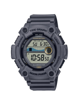 CASIO นาฬิกาคาสิโอ นาฬิกาข้อมือ นาฬิกากันน้ำ นาฬิกาของแท้ ประกันศูนย์ CMG 1 ปี รุ่น WS-1300H-8A นาฬิกาสีสีเทา