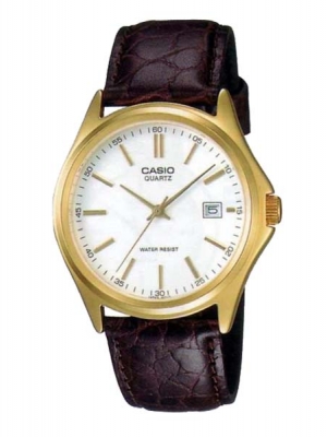 CASIO นาฬิกาคาสิโอ นาฬิกาข้อมือ นาฬิกากันน้ำ นาฬิกาของแท้ ประกันศูนย์ CMG 1 ปี รุ่น MTP-1183Q-7A นาฬิกาสีน้ำตาล