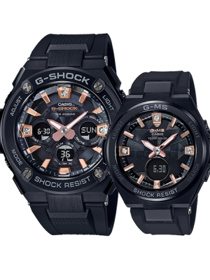 CASIO G-SHOCK นาฬิกาข้อมือ นาฬิกากันน้ำ นาฬิกาของแท้ ประกันศูนย์ CMG 1 ปี รุ่น GST-S310BDD-1AXMSG-S200BDD-1A นาฬิกาสีดำ