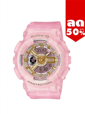 CASIO MID YEAR SALE BABY-G นาฬิกาข้อมือ นาฬิกากันน้ำ นาฬิกาของแท้ ประกันศูนย์ CMG 1 ปี รุ่น BA-110SC-4A นาฬิกาสีชมพู
