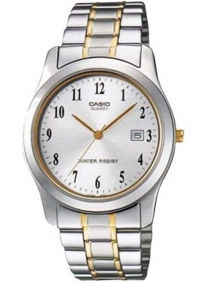 CASIO นาฬิกาคาสิโอ นาฬิกาข้อมือ นาฬิกากันน้ำ นาฬิกาของแท้ ประกันศูนย์ CMG 1 ปี รุ่น MTP-1141G-7B นาฬิกาสีเงิน